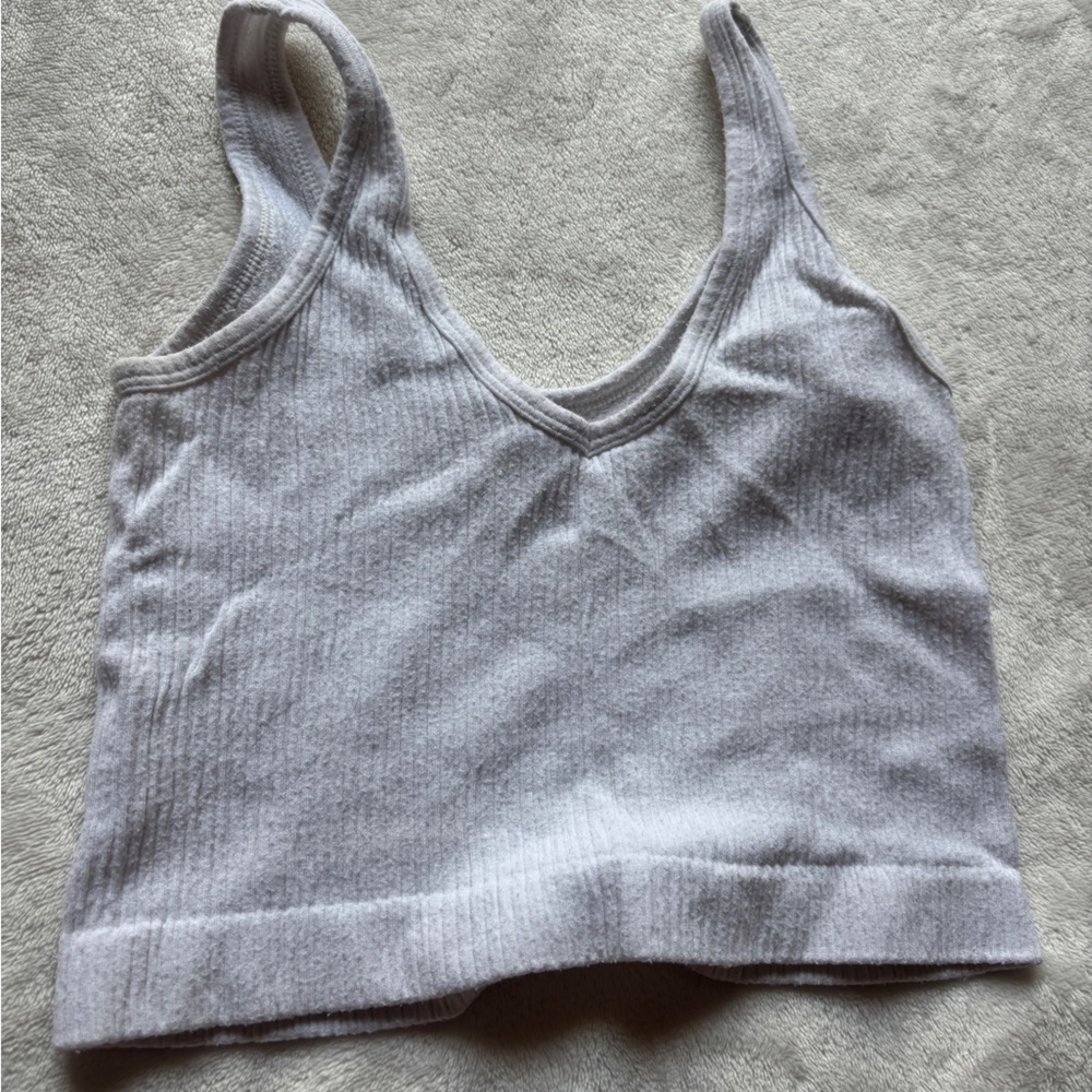 Urban Outfitters white Ribbed Tank Top